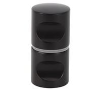 Cikonielf Poignée de porte en verre à un trou en alliage d'aluminium électrophorèse matériel noire mat pour salle de bain à la maison vitrine salle de douche