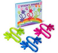 Cikyner Lot de 3 mains de potins pour enfants - En caoutchouc - Pour les prix de classe, les fêtes d'anniversaire, Pâques, Noël