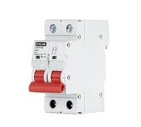 CILIA Interrupteur de Sectionneur Modulaire 2P 400VAC 25A/32A/40A, 2 Modules DIN, IP20, IEC60947-3 - Interrupteur D'isolation Pour Tableaux électriques In=40A (JVD16-63-2P-40A)