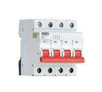 CILIA Sectionneur modulaire 4P, 63A 415V AC | 4 modules rail DIN, 400V, IEC 61008-1, protection différentielle contre fuites à la terre pour installations triphasées
