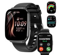 CILIENG Connectée Homme Femme, 1.83" Montre Intelligente avec Appel Bluetooth, 110+ Sportifs Smartwatch Moniteur Sommeil Fréquence Cardiaque Podomètre, Étanche IP68 Smartwatch pour Android iOS(Noir)