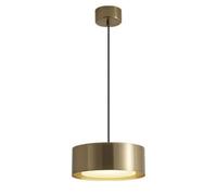 Cilindro P Gold - Suspension LED moderne en métal et laiton doré