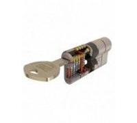 Cilindro Tesa Seguridad T70 30x30 Latonado Leva Larga
