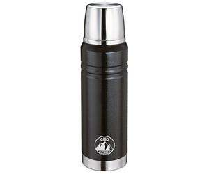 Cilio 545500 Bouteille Isotherme, Acier Inoxydable, Noir, 7 x 7 x 26 cm