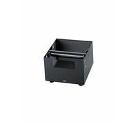 CILIO Boîte à marc d'espresso 16x16cm BARISTA Acier inoxydable Noir noir