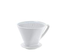Cilio-cendres à café, Céramique, blanc, Filter-Größe 4