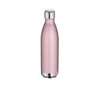 cilio Gourde élégante en acier inoxydable - 750 ml - Or rose - Anti-fuite - Bouteille isotherme également pour les boissons gazeuses - Garde au chaud jusqu'à 18 h et au froid 24 h