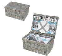 Cilio Stresa Deluxe 155716 Panier Pique-Nique pour 2 Personnes, Vert Olive