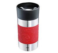 Cilio VIAGGIO Gobelet isotherme, 300 ml, rouge, avec fermeture rapide à 360 °, système à double paroi, anti-fuite, idéal pour toutes les machines à café/dosettes courantes
