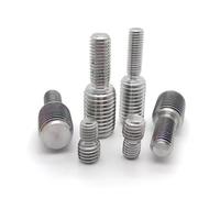 Cilky Vis à métal 1/2/5 pièces Adaptateur de Filetage Boulon mâle à mâle M3 M4 M5 M6 M8 M10 M12 M14 M16 à M20 304 Boulon de vis de Transfert à Double tête en Acier Inoxydable(5pcs M4x8-M6x6)