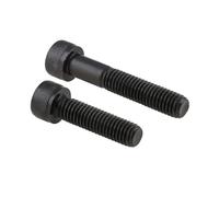 Cilky Vis à métal 1/5Pcs Vis à tête Creuse hexagonale en Carbone Noir Vis à tête Creuse hexagonale Noire M5(5pcs,M5x12)