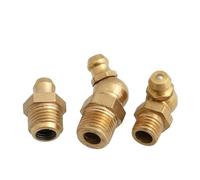 Cilky Vis à métal 1 à 5 pièces M6 M8 M10 M12 M14 M16 graisseur en Laiton, Filetage Droit à 45 degrés, Embout Universel pour Pistolet à Graisse(M16x1.5 (Straight),5pcs)