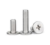 Cilky Vis à métal 20 pièces M1.4 M1.6 M2 304 Acier Inoxydable CM Croix Ultra Mince Super Faible vis à tête Plate Boulon(2mm,M1.4 x20pcs)