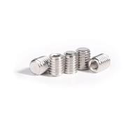 Cilky Vis à métal 5/10/20 pièces en Acier Inoxydable M6 M8 M10 à Six pans Creux, vis de réglage à Pointe Plate, extrémité, Boulon sans tête(12mm,5pcs M10)