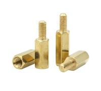 Cilky Vis à métal Entretoises hexagonales Longues en Laiton pour PCB, 20/50 pièces, M2, M2.5, M3, mâle vers Femelle(18mm,M2.5 Plus 6mm(50Pcs))