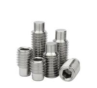 Cilky Vis à métal Lot de 1 à 20 vis à Six pans Creux en Acier Inoxydable 304 GB79, tête cylindrique, Filetage supérieur, sans tête, Kimi, vis de butée M5-M16(M12 (3Pcs),25mm)