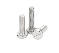 Cilky Vis à métal Lot de 10/50 vis à métaux à tête cylindrique Fendue en Acier Inoxydable M3 M4 M5 M6 304, Filetage métrique, Longueur du Boulon = 8-50 mm(14mm,10pcs M5)