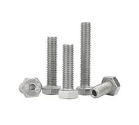 Cilky Vis à métal Lot de 2 à 5 vis Creuses en Acier Inoxydable 304 M5-M8, Filetage extérieur spécial, pour Machine à masquer, vis à Trou traversant(10mm,M5-5pcs)