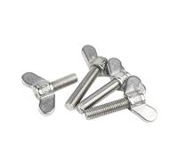 Cilky Vis à métal Lot de 2 vis Papillon M5 M6 en Acier Inoxydable 304, Grandes Oreilles, Griffes à Main de Forme spéciale, vis à Oreilles(60mm,M6-2pcs)