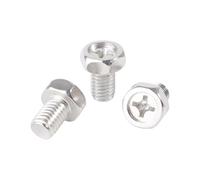 Cilky Vis à métal Lot de 30/50 vis à tête hexagonale Externe cruciforme en Acier Inoxydable 304 M5 M6 Out(30pcs M6,25mm)
