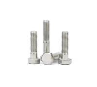 Cilky Vis à métal Lot de 5/10/20 vis à tête hexagonale Externe en Acier Inoxydable 304 à Demi-dent M6 M8 M10 M12 à Filetage partiel(10pcs M8,35mm)