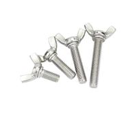 Cilky Vis à métal Lot de 5 boulons de réglage à tête Papillon en Acier Inoxydable 304 M4 M5 M6 à Serrage Manuel sans Outil(45mm,5pcs M5)