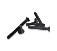 Cilky Vis à métal Lot de 50 vis à tête fraisée cruciforme en Nylon Noir (M2, M2.5, M3, M4, M5, M6, M8), Longueur: 4mm à 40mm.(M2.5X20)