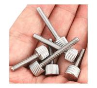 Cilky Vis à métal Vis à Oreilles en Acier Inoxydable 304, vis Manuelle à tête moletée, vis de réglage métrique pour Machines et Outils M4 M5(5mm (5Pcs),M4)