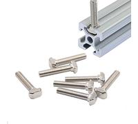 Cilky Vis à métal Vis à tête de Marteau en Forme de T M5/M6, 20 pièces, raccord profilé en Aluminium(M5x12)