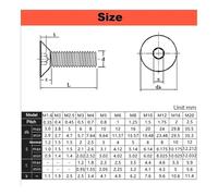 Cilky Vis à métal Vis à tête fraisée Noire de Grade 12.9, 1 à 20 pièces, M3, M4, M5, M6, M8, M10, Boulon à tête Ronde en Acier au Carbone Haute résistance(M6x35-2Pcs)