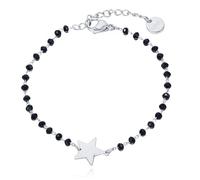 Cilla Bracelets Cristal Noir et étoile - Argent