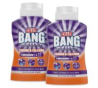 Cillit Bang Crasse Et Calcaire - Nettoyant Salle De Bain Anti Calcaire - 2 Recharges = 4 Sprays - 2x200 ml
