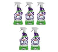 CILLIT BANG Lot de 5 Cillits Bang Spray Expert Dégraissant- Nettoyant Multi Surface sans frotter 750ml
