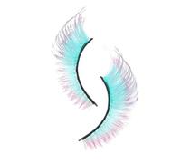 Cils Arc-En- Faux Cils de Couleur en Grappes | Volume Long Réutilisable Maquillage pour les Yeux pour Fierté Cosplay Scène Fête et Mariage pour Débutants