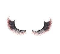 Cils Arc-En-, Faux Grappes de Cils Colorés, Maquillage Réutilisable Volume Long pour Fêtes Mariage Débutants Cosplay Halloween Pride