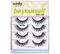 Cils Ardell Winks Be Yourself - Vibez Style, cils noirs audacieux et expressifs, look dramatique, faux cils, lot de 4