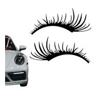 Cils automobiles pour les phares, autocollant de sourcils de phare automatique, Decal de front décoratif pour la lampe frontale de voiture, Decal de phares automobile décoratif pour RV, véhicule