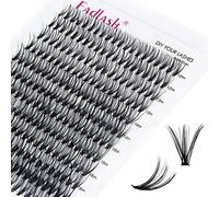 Cils Cluster FADLASH DIY 30 Root Extension Cils Individuels Volume Russe Cluster Faux Cils Individuelle Noir Mat Bouquet Cils 0.07-D Curl Longueur Unique 12-18mm Mixed