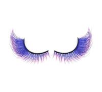 Cils Colorés - Faux Cils de Couleur en Grappes,Fournitures de Maquillage des Yeux Réutilisables pour Débutants Soirées Mariage Halloween Cosplay Pride