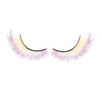 Cils Colorés,Faux Cils de Couleur en Grappes | Maquillage Réutilisable Volume Long pour Fêtes Mariage Débutants Cosplay Halloween Pride