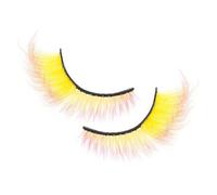 Cils Colorés - Faux Cils Éclatants | Réutilisables Volume Intense Longueur pour Fêtes Halloween Mariage Pride Cosplay Scène