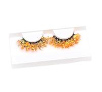 Cils colorés scintillants - Cils pailletés avec paillettes, cils longs et denses | Maquillage des yeux Cils de Noël, Cils décoratifs brillants yeux, Maquillage de vacances, Cils GLAMOURS