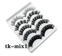 Cils De Bande Russe 10 Paires De Cils De Vison Moelleux 3d Faux Cils Cils De Volume Russe Faux Cils Maquillage De Tenue.Tk-Mix1.Dd