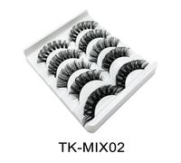 Cils De Bande Russe 10 Paires De Cils De Vison Moelleux 3d Faux Cils Cils De Volume Russe Faux Cils Maquillage De Tenue.Tk-Mix2.Dd