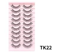 Cils De Bande Russe 10 Paires De Cils De Vison Moelleux 3d Faux Cils Cils De Volume Russe Faux Cils Maquillage De Tenue.Tk22.Dd