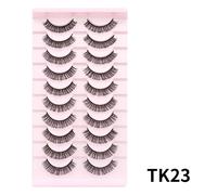 Cils De Bande Russe 10 Paires De Cils De Vison Moelleux 3d Faux Cils Cils De Volume Russe Faux Cils Maquillage De Tenue.Tk23.Dd