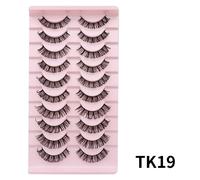 Cils De Bande Russe 10 Paires De Cils De Vison Moelleux 3d Faux Cils Cils De Volume Russe Faux Cils Maquillage De Tenue.Tk19.Dd
