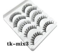 Cils De Bande Russe 10 Paires De Cils De Vison Moelleux 3d Faux Cils Cils De Volume Russe Faux Cils Maquillage De Tenue.Tk-Mix3.Dd