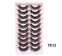Cils De Bande Russe 10 Paires De Cils De Vison Moelleux 3d Faux Cils Cils De Volume Russe Faux Cils Maquillage De Tenue.Tk12.Dd