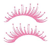 Cils de voiture pour phares 1 paire de cils voiture réfléchissants en PVC mignons personnalisés 9 8x4 4 pouces accessoires d'autocollants décoratifs bricolage Style1